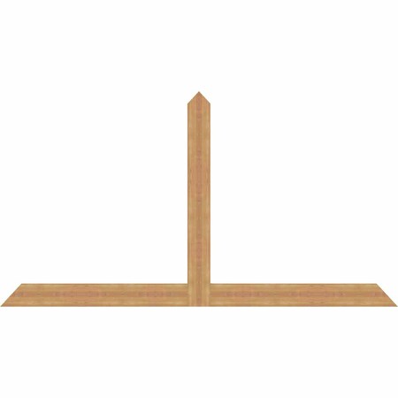 Ekena Millwork Portland Timber Gable Bracket, Western Red Cedar, 96"W x 52"H x 1 1/2"D x 5 1/2"F, 13/12 Pitch GBW096X52X0206POR00SWR